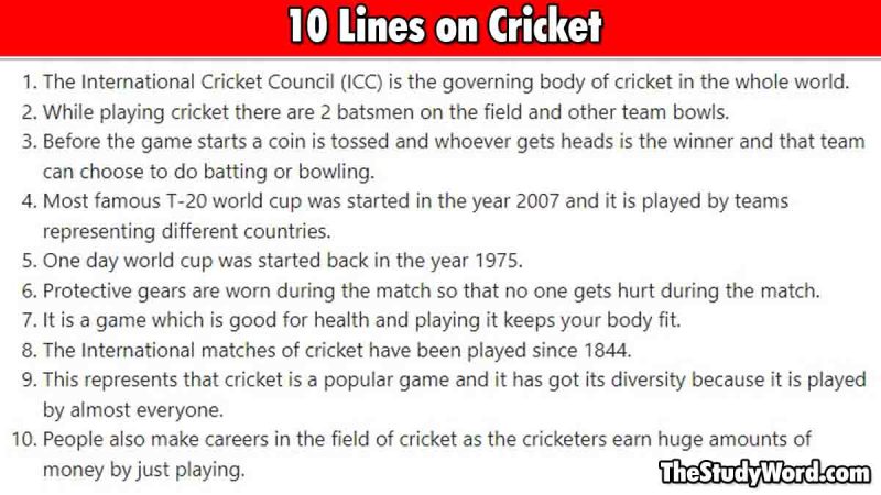 about-cricket-in-english-10-points-gamers