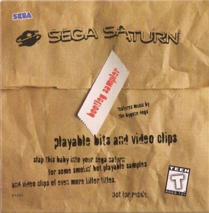 Sega Saturn Bootleg Sampler - front cover