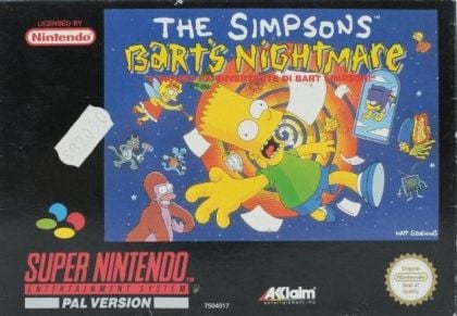 The Simpsons Bart's Nightmare - front cover