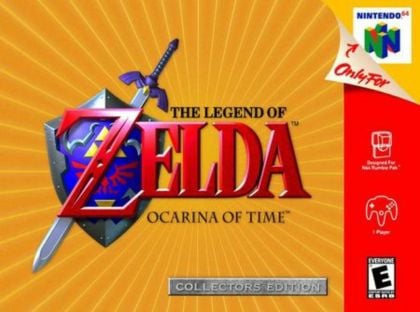 Zelda Ocarina of Time (Grey Cart) - front cover