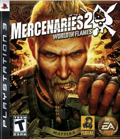 Mercenaries 2 World in Flames - front cover Mercenaries 2 World in Flames - front cover