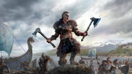 Assassin’s Creed Valhalla PlayStation 4 Standard Edition with Free Upgrade to the digital PS5 Version - back cover
