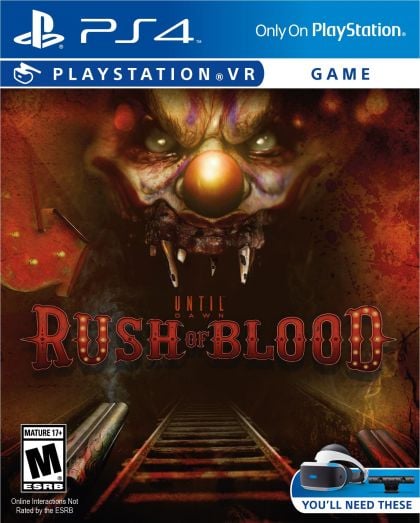 Until Dawn: Rush of Blood - front cover
