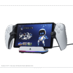PowerA - Charging Station for PlayStation Portal Remote Player with Lumectra - White - backdrop